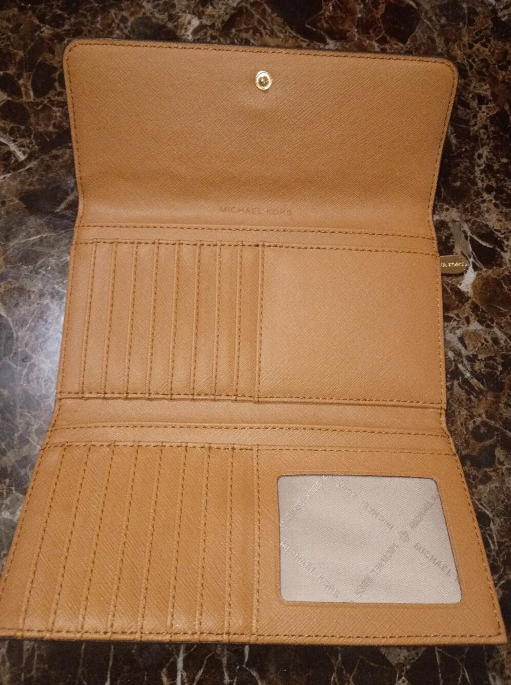 Michael Kors Brown Logo Continental Wallet